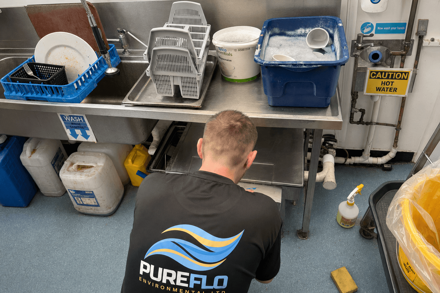 Pure Flo Environmental engineer at work